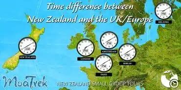 Time Difference between NZ and the UK & Europe .